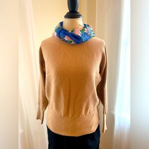Feiersi beige boatneck sweater